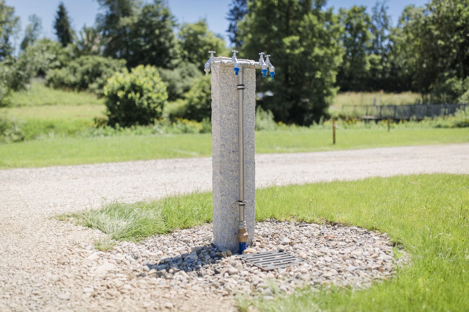 Campingplatz, im Grünen, Wohnmobil, Frischwasser, Abwasser